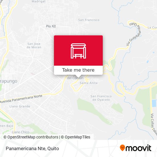 Mapa de Panamericana Nte
