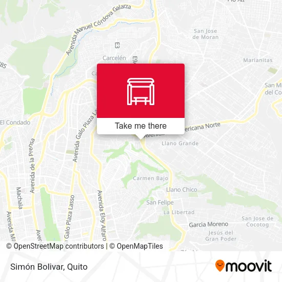 Mapa de Simón Bolivar