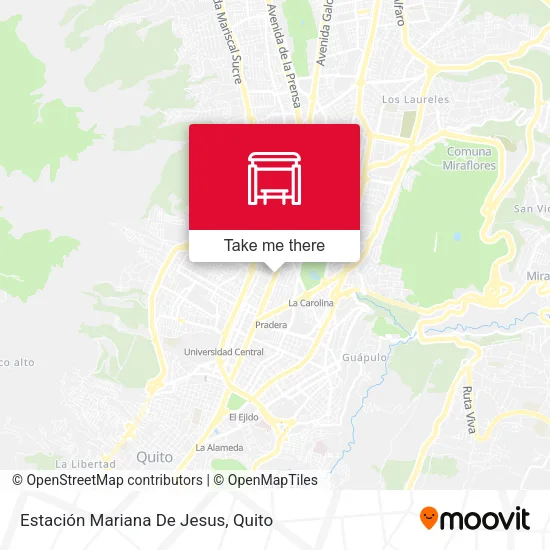 Mapa de Estación Mariana De Jesus
