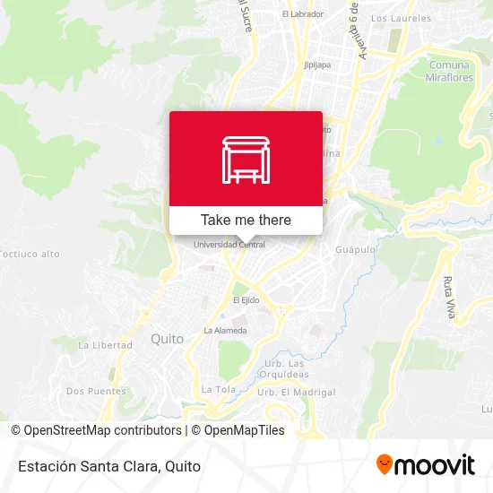 Estación Santa Clara map