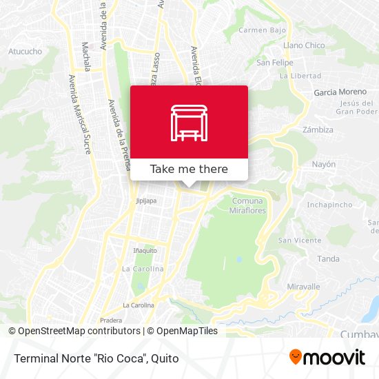 Mapa de Terminal Norte "Rio Coca"