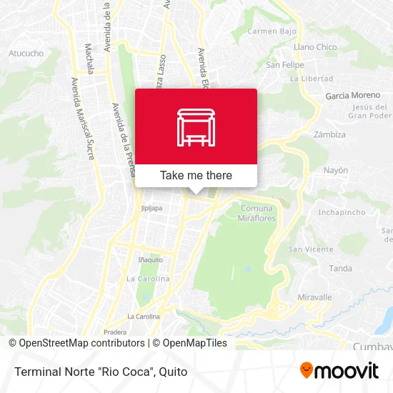 Mapa de Terminal Norte "Rio Coca"