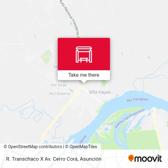 R. Transchaco X Av. Cerro Corá map