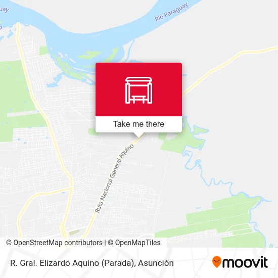 R. Gral. Elizardo Aquino (Parada) map