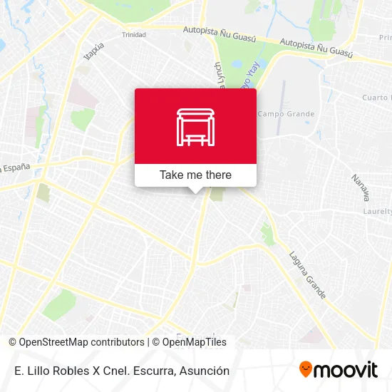 Mapa de E. Lillo Robles X Cnel. Escurra