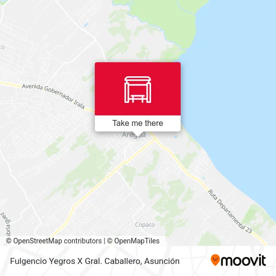 Fulgencio Yegros X Gral. Caballero map