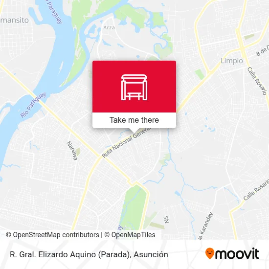 R. Gral. Elizardo Aquino (Parada) map