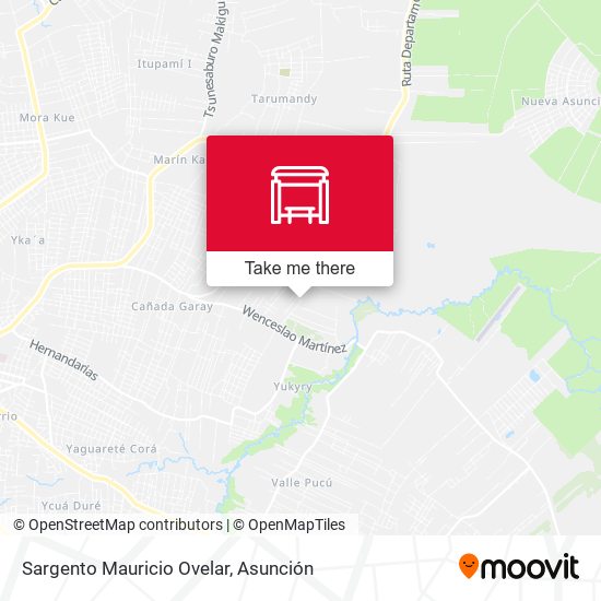 Mapa de Sargento Mauricio Ovelar