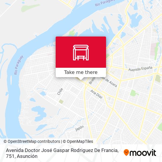 Avenida Doctor José Gaspar Rodriguez De Francia, 751 map
