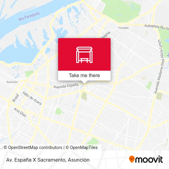 Mapa de Av. España X Sacramento