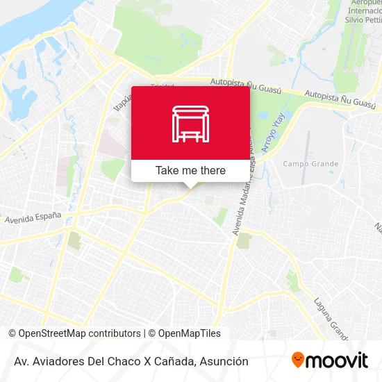 Av. Aviadores Del Chaco X Cañada map