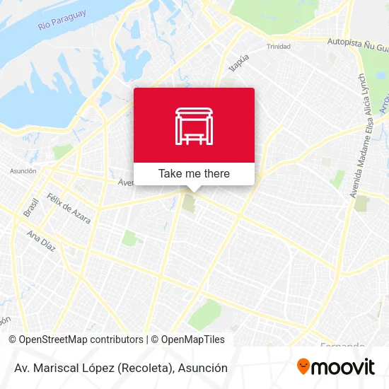 Av. Mariscal López (Recoleta) map
