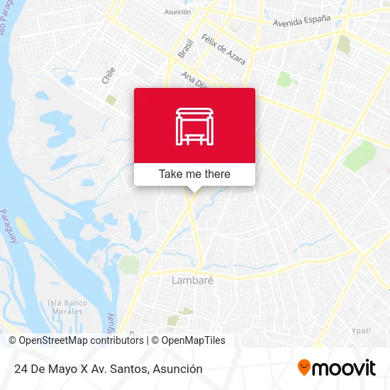 Mapa de 24 De Mayo X Av. Santos