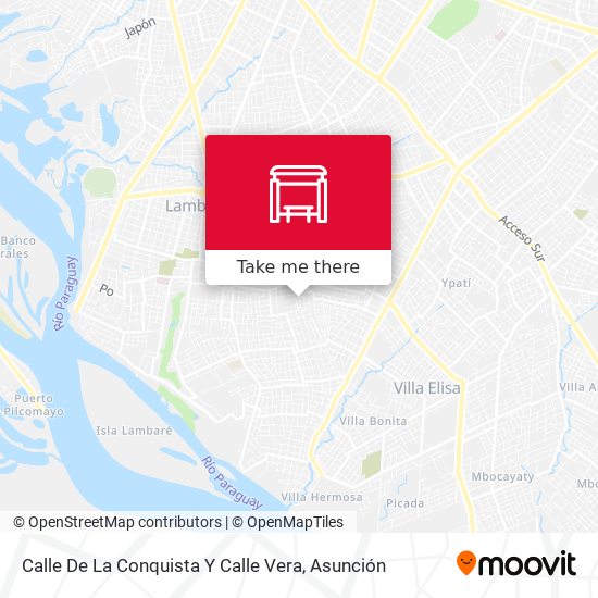 Mapa de Calle De La Conquista Y Calle Vera