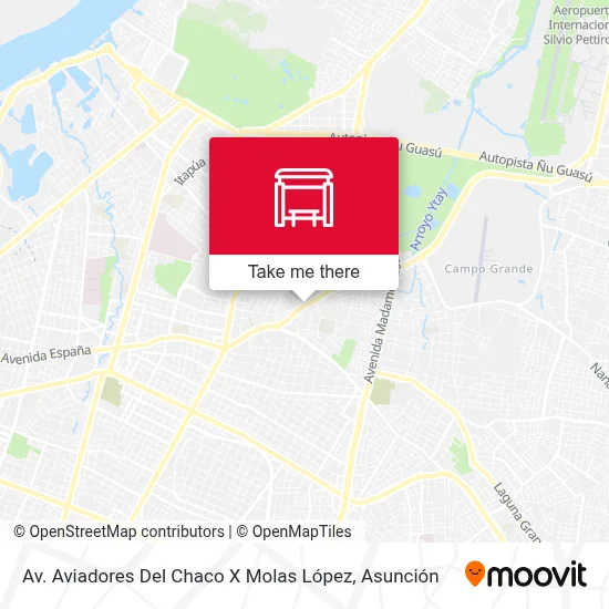 Av. Aviadores Del Chaco X Molas López map