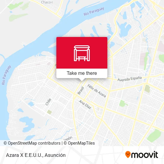 Azara X E.E.U.U. map