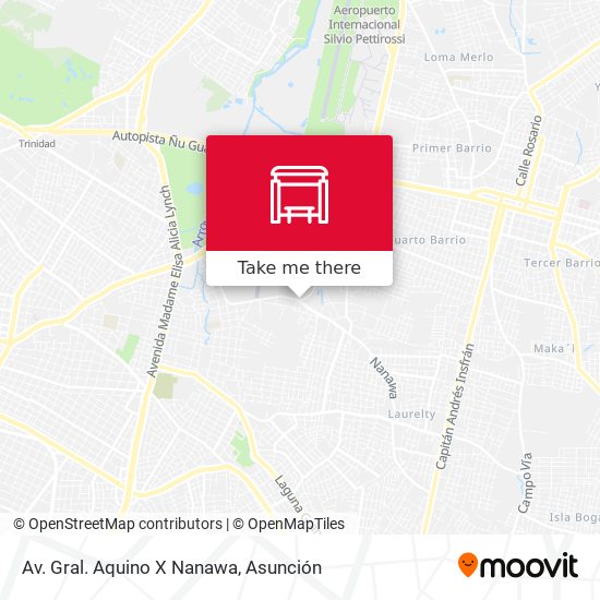 Av. Gral. Aquino X Nanawa map