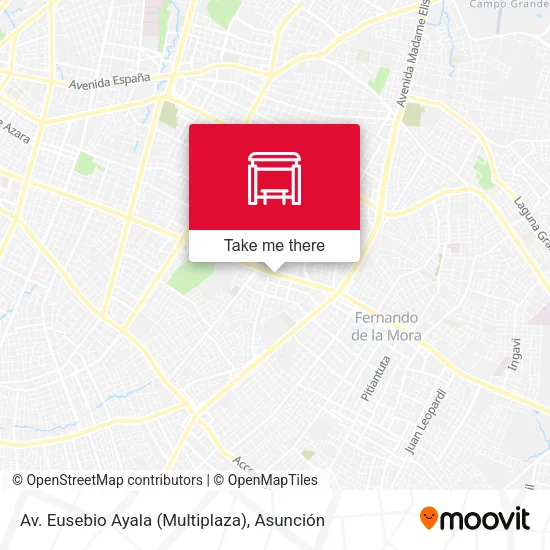Mapa de Av. Eusebio Ayala (Multiplaza)