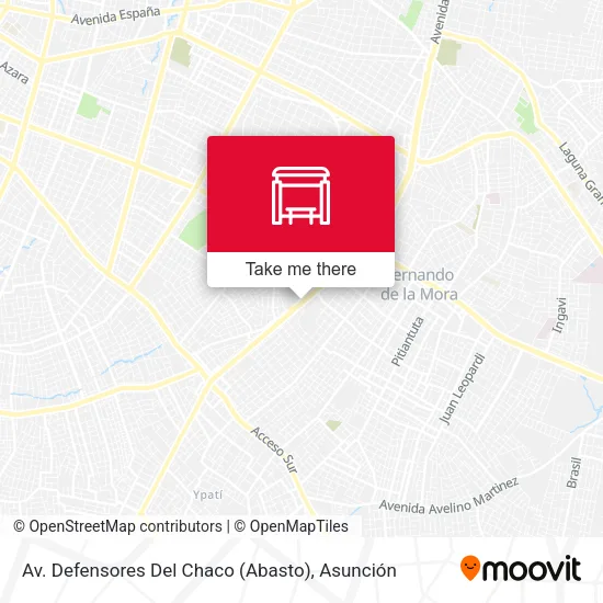 Mapa de Av. Defensores Del Chaco (Abasto)