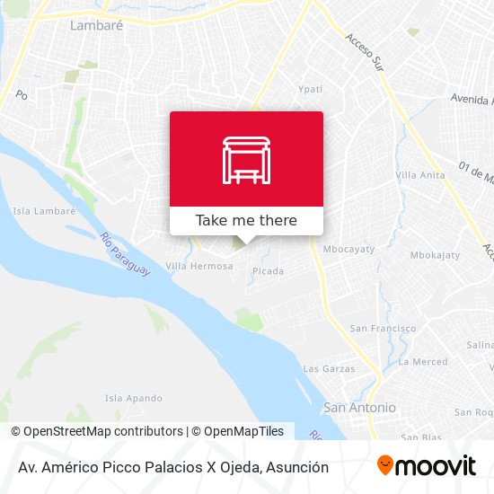 Mapa de Av. Américo Picco Palacios X Ojeda
