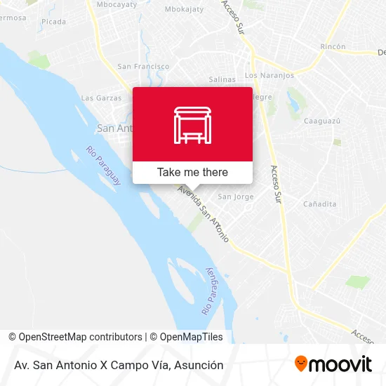 Mapa de Av. San Antonio X Campo Vía