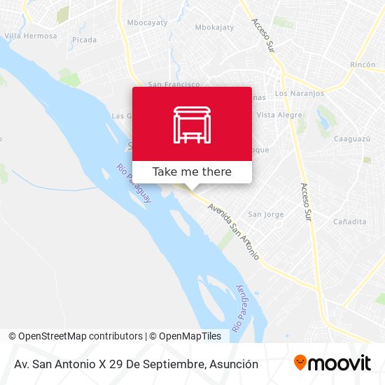 Mapa de Av. San Antonio X 29 De Septiembre