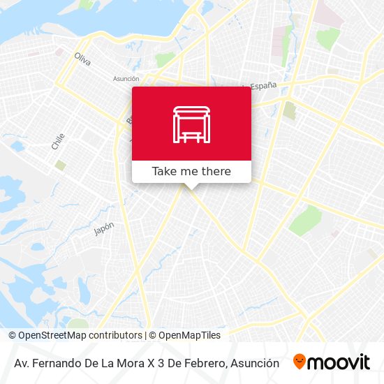 Av. Fernando De La Mora X 3 De Febrero map