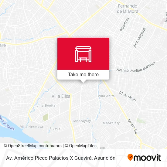 Av. Américo Picco Palacios X Guavirá map