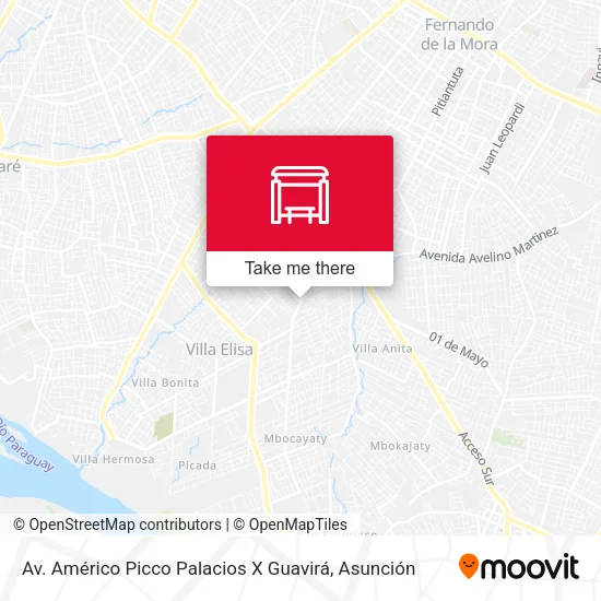 Mapa de Av. Américo Picco Palacios X Guavirá