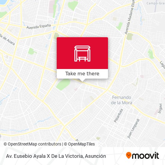 Mapa de Av. Eusebio Ayala X De La Victoria