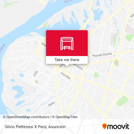 Mapa de Silvio Pettirossi X Perú