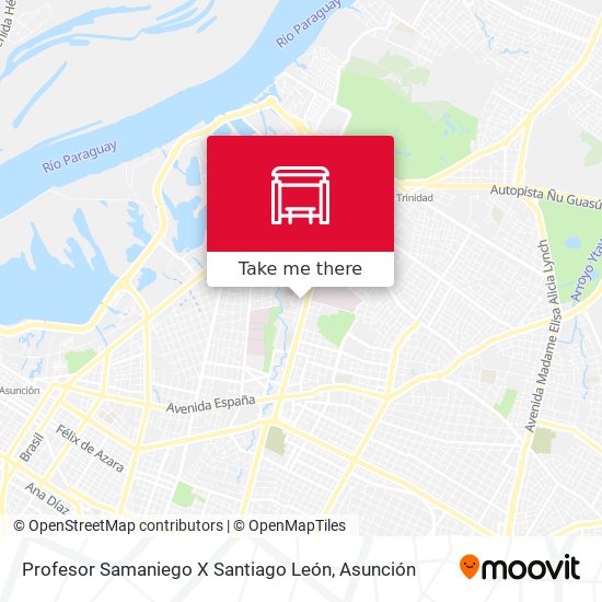 Profesor Samaniego X Santiago León map