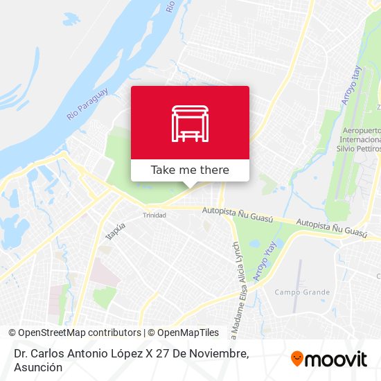 Mapa de Dr. Carlos Antonio López X 27 De Noviembre