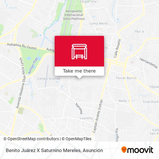 Mapa de Benito Juárez X Saturnino Mereles