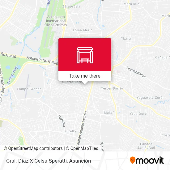 Mapa de Gral. Díaz X Celsa Speratti