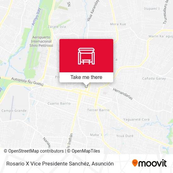 Rosario X Vice Presidente Sanchéz map