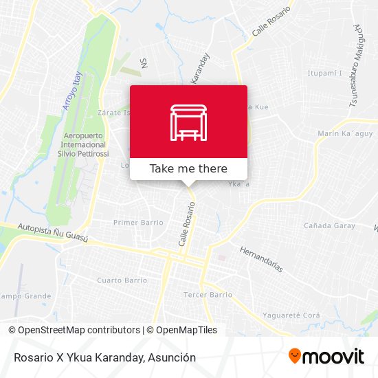 Mapa de Rosario X Ykua Karanday