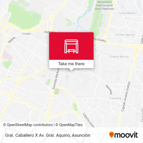 Mapa de Gral. Caballero X Av. Gral. Aquino