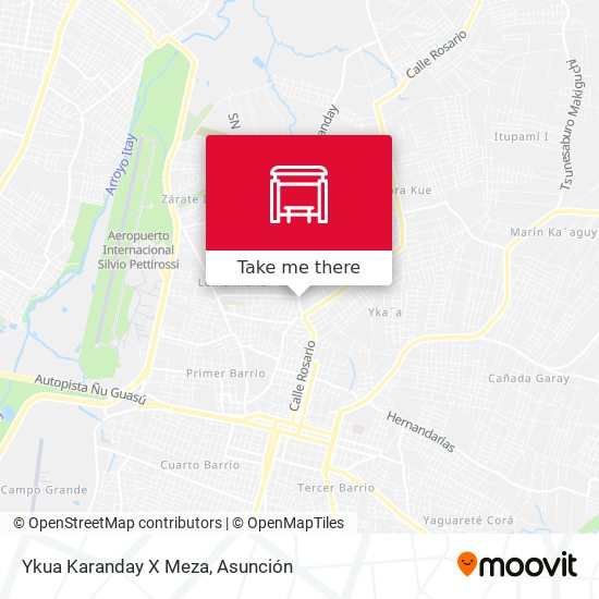 Mapa de Ykua Karanday X Meza