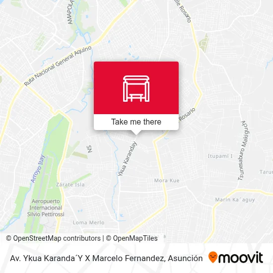 Mapa de Av. Ykua Karanda´Y X Marcelo Fernandez