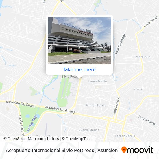 Aeropuerto Internacional Silvio Pettirossi map
