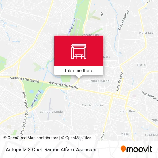 Autopista X Cnel. Ramos Alfaro map