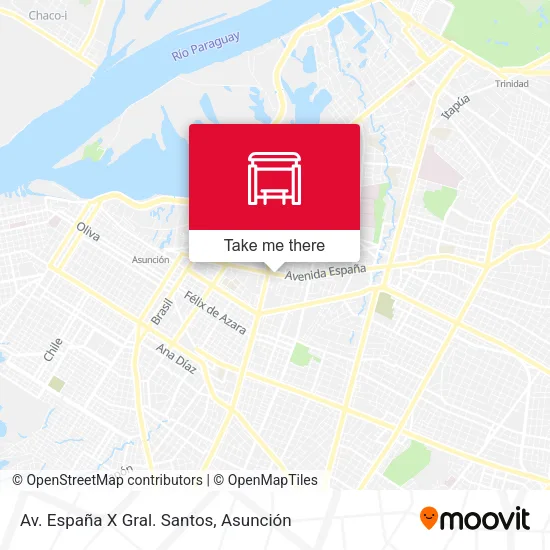 Av. España X Gral. Santos map