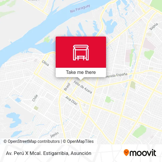 Mapa de Av. Perú X Mcal. Estigarribia