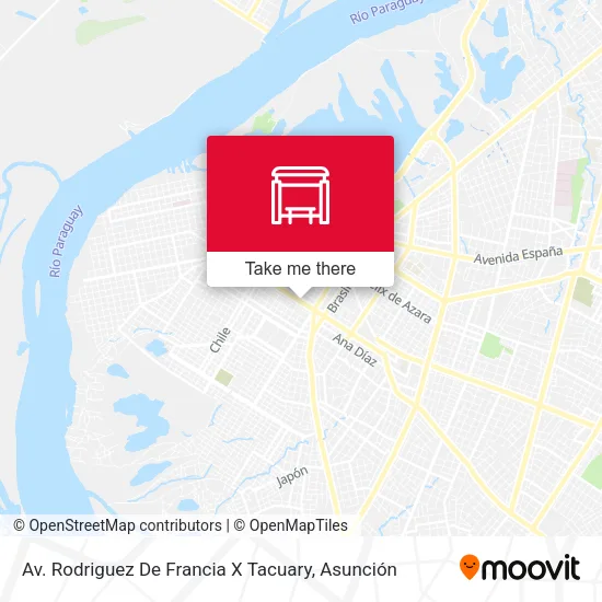 Mapa de Av. Rodriguez De Francia X Tacuary