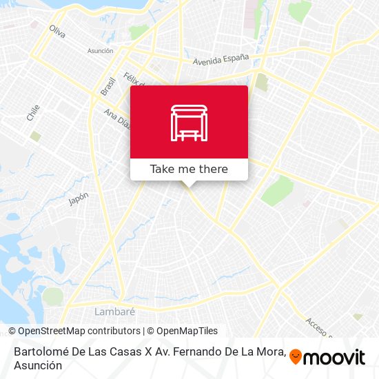 Mapa de Bartolomé De Las Casas X Av. Fernando De La Mora