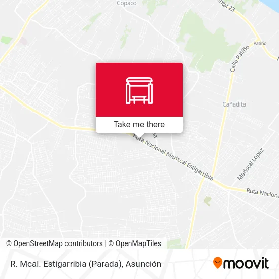 R. Mcal. Estigarribia (Parada) map