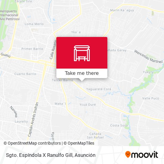 Sgto. Espíndola X Ranulfo Gill map