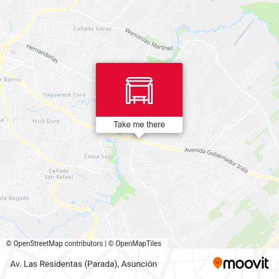 Av. Las Residentas (Parada) map