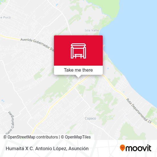 Humaitá X C. Antonio López parada - Rutas, horarios y tarifas